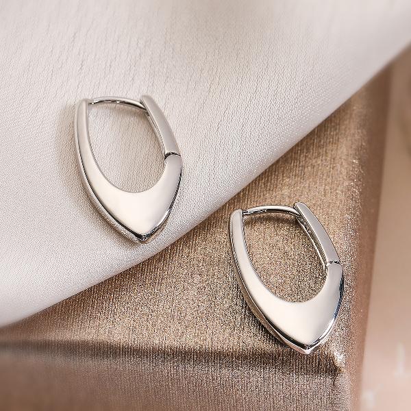 1 Pair Simple Style Commute Geometric Plating Copper Earrings