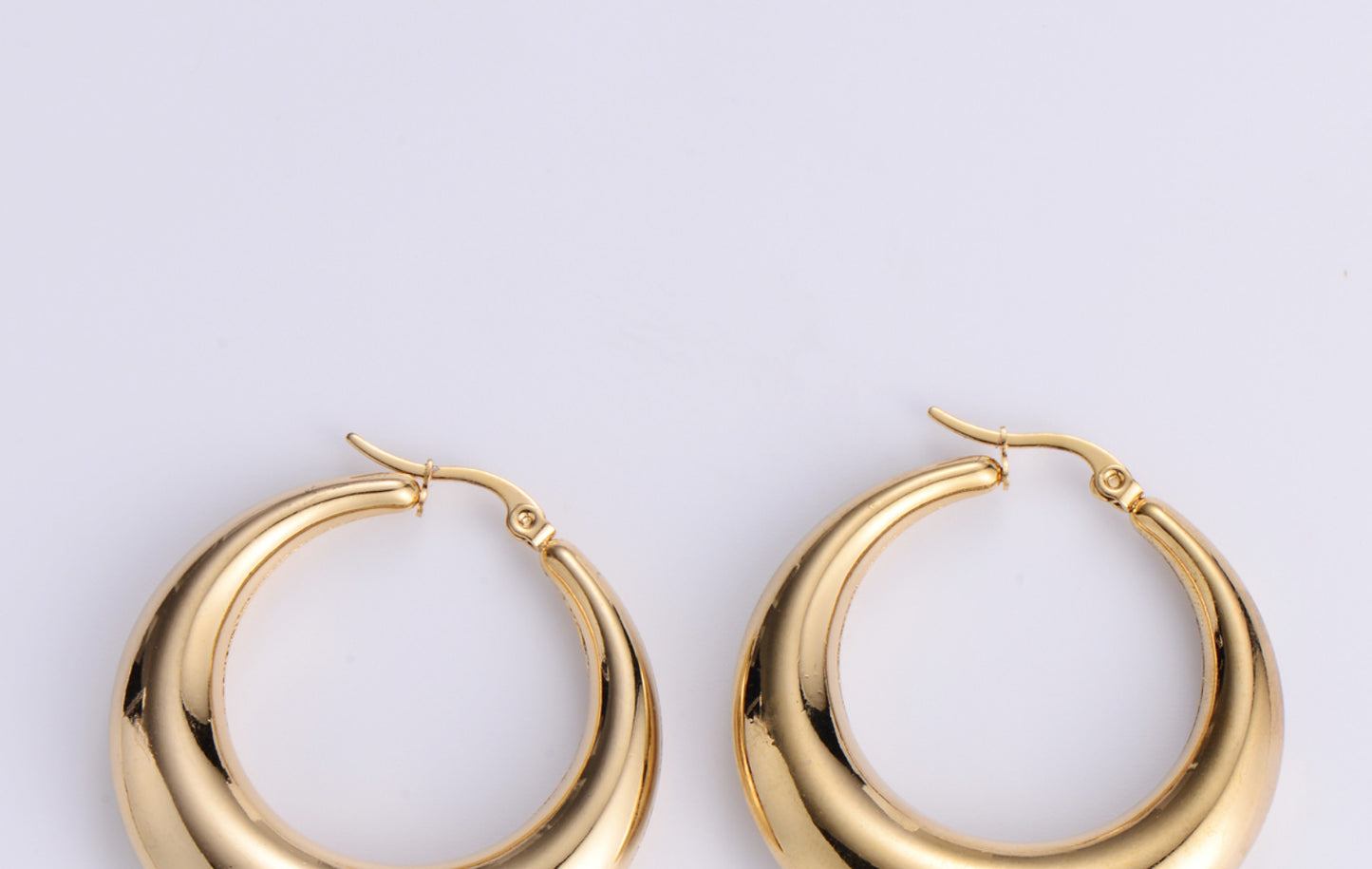 Simple Style Geometric Plating Stainless Steel No Inlaid 18K Gold Plated Earrings
