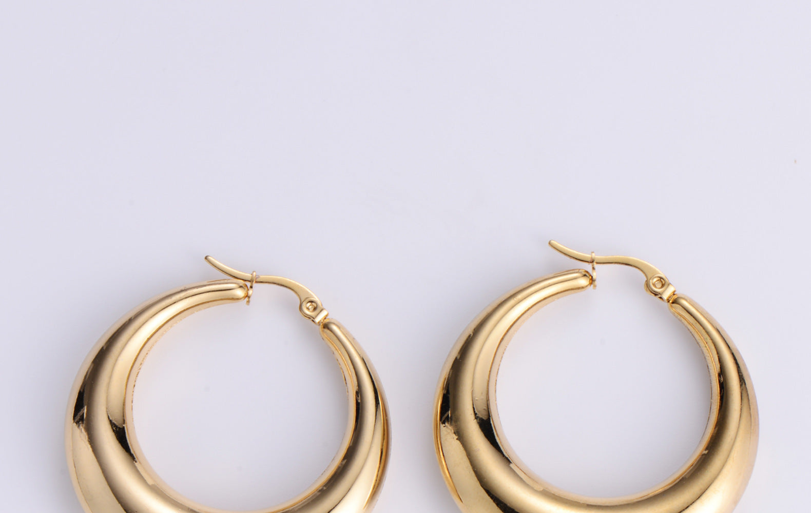 Simple Style Geometric Plating Stainless Steel No Inlaid 18K Gold Plated Earrings