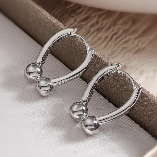 1 Pair Simple Style Commute Geometric Plating Copper Earrings