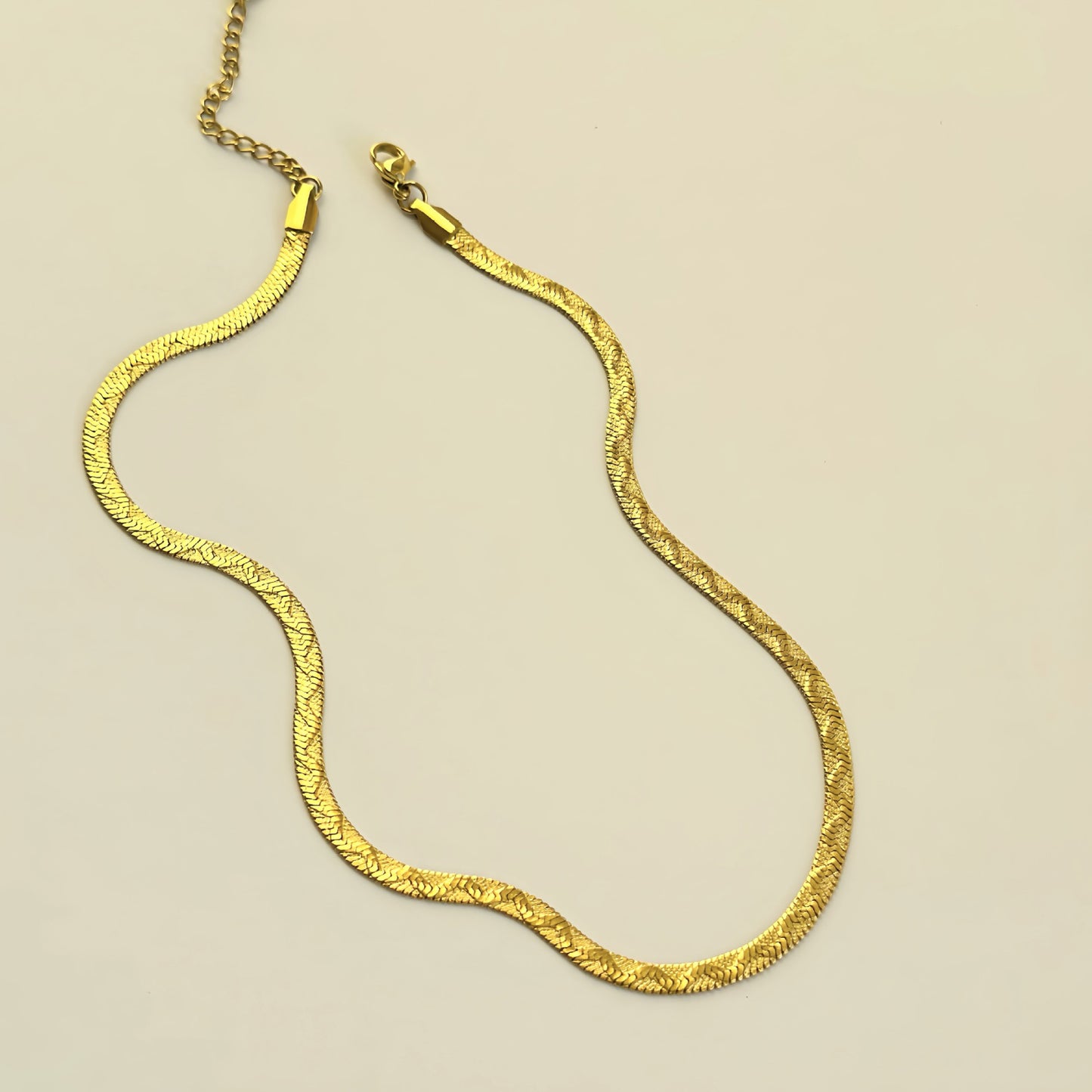 304 Stainless Steel 18K Gold Plated Classic Style Streetwear Plating Solid Color Necklace