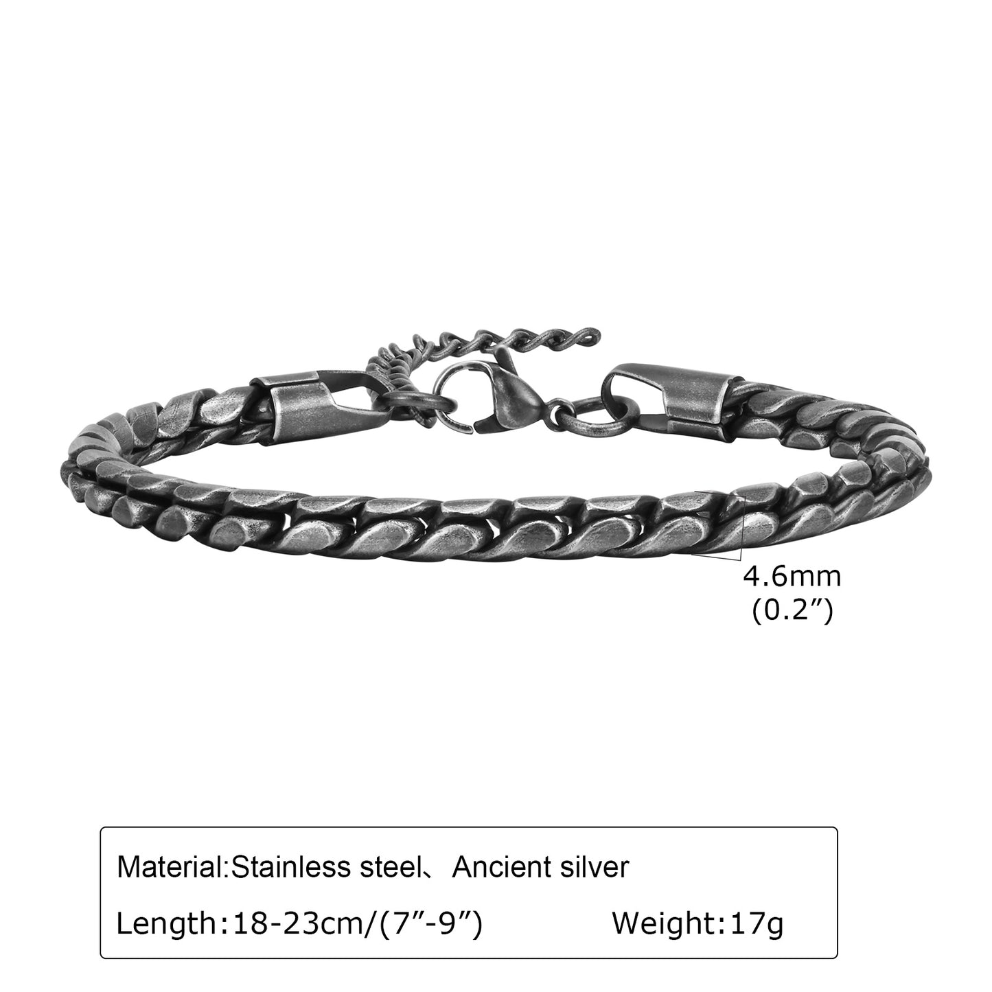 Hip-Hop Retro Geometric 201 Stainless Steel Men's Bracelets
