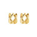 1 Pair Simple Style Classic Style Color Block Plating Copper Gold Plated Ear Studs